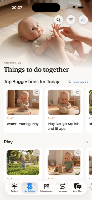 BabyNook curated activities and playtime ideas